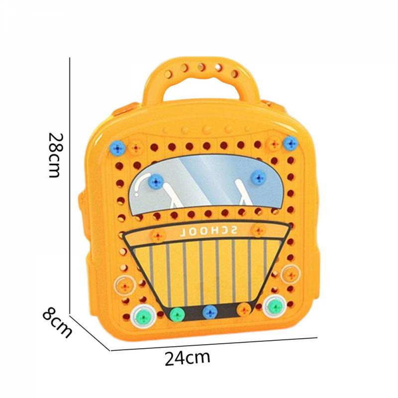 Maleta Quebra-Cabeça Monta Desmonta Com Furadeira Elétrica