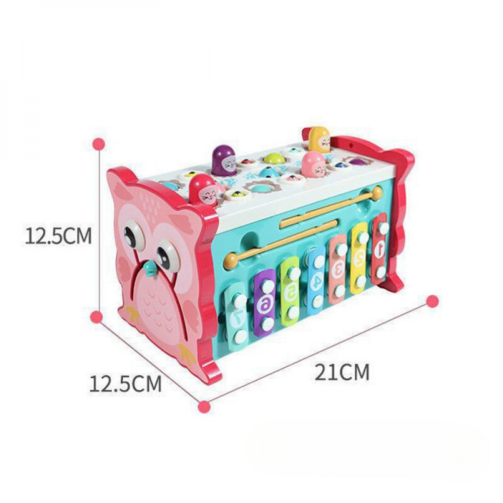 Brinquedo Educativo 8 em 1 Genius Box - Com Números, Martelo e Pesca