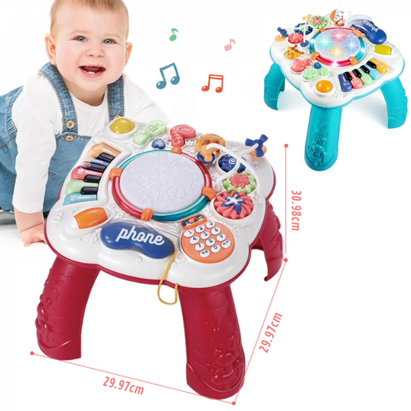 Mesa Interativa PlayFun Com Sons, Botões e Luzes