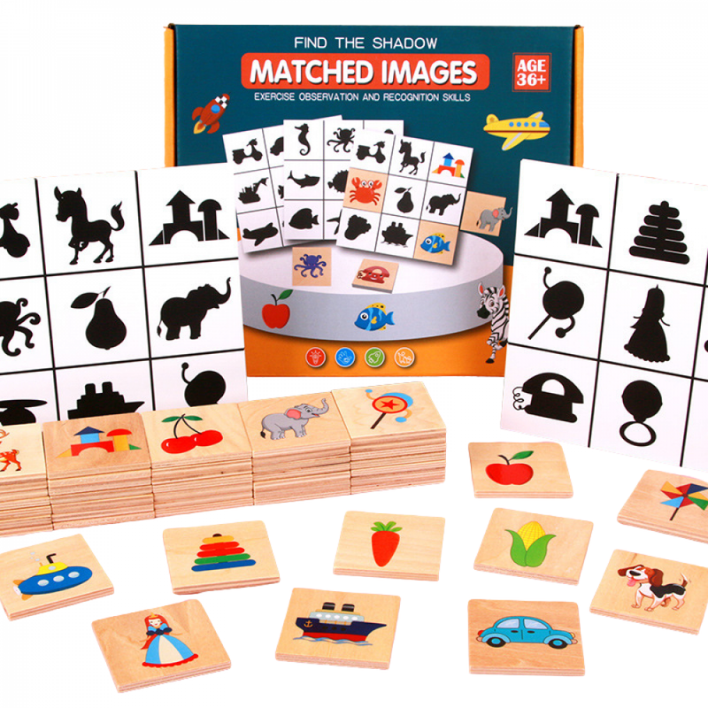 Jogo De Tabuleiro Montessori Matched Por Sombra