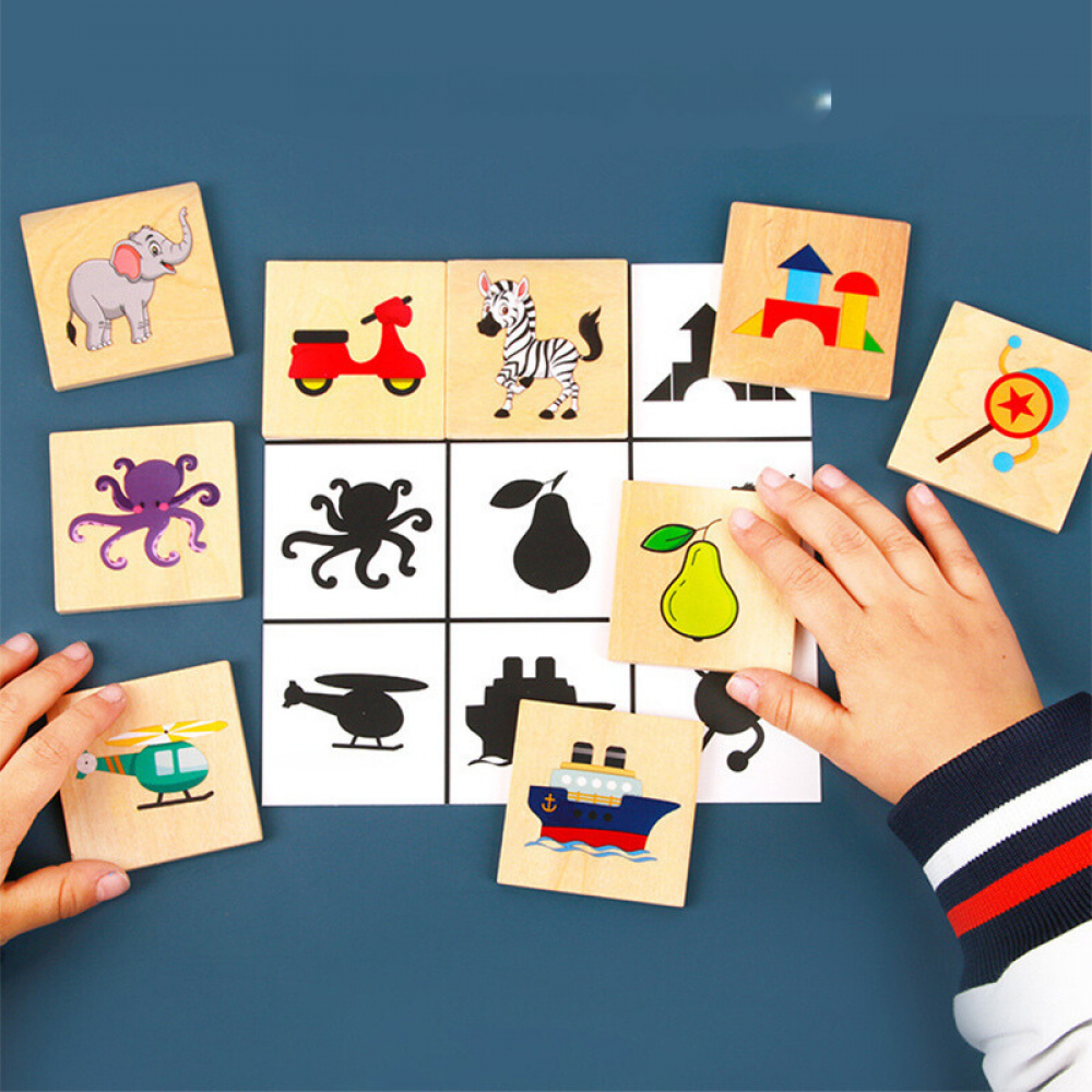 Jogo De Tabuleiro Montessori Matched Por Sombra