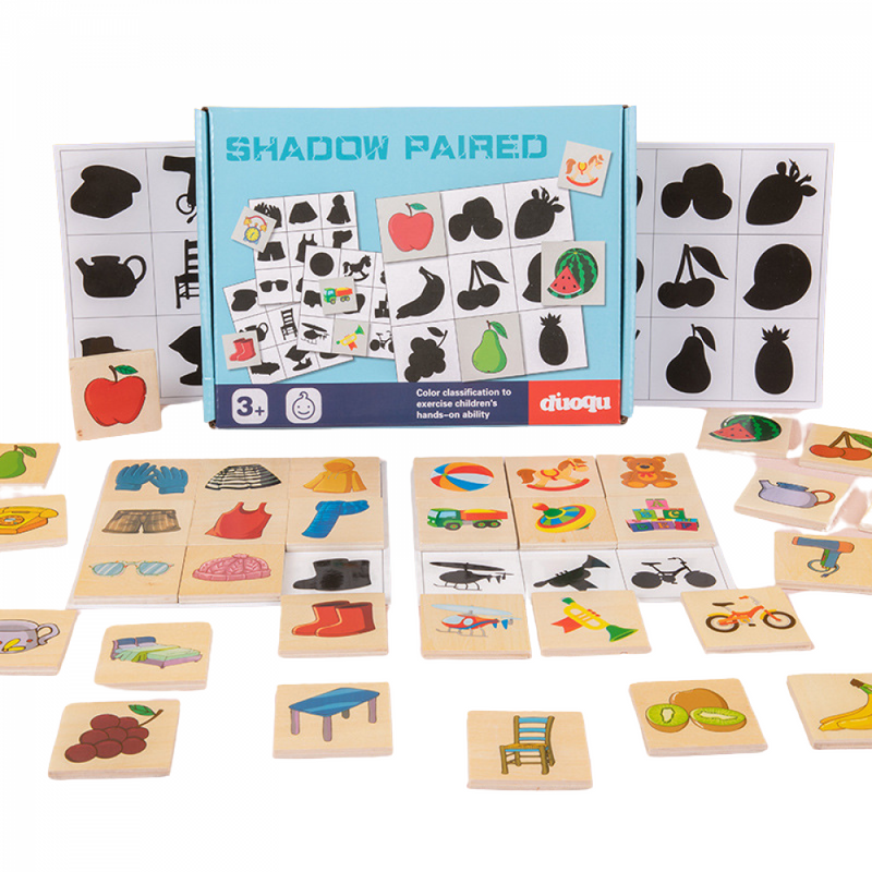Jogo De Tabuleiro Montessori Matched Por Sombra