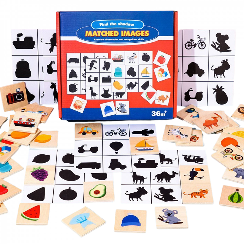 Jogo De Tabuleiro Montessori Matched Por Sombra