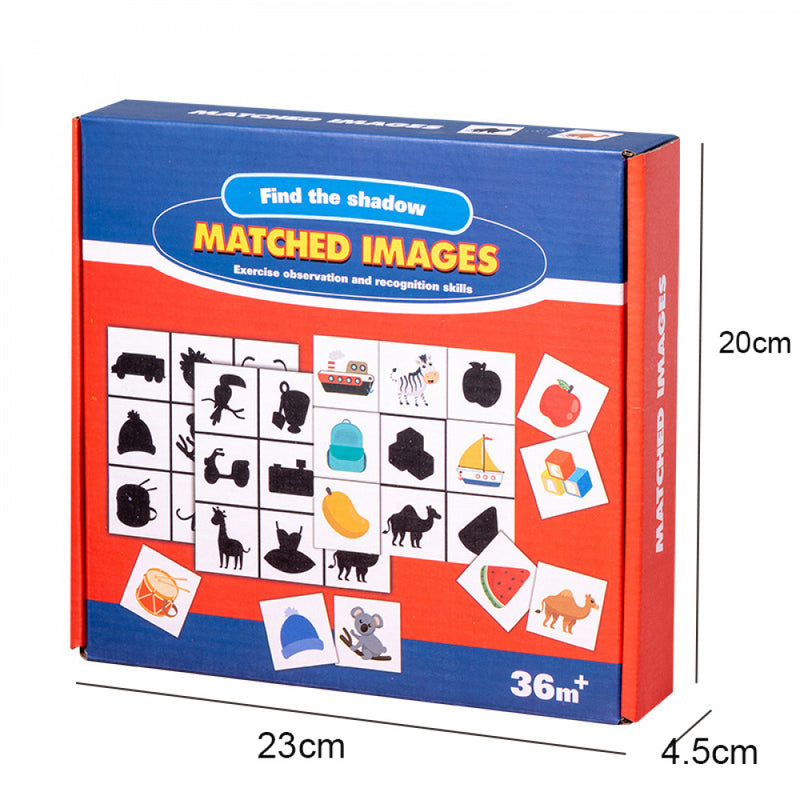 Jogo De Tabuleiro Montessori Matched Por Sombra