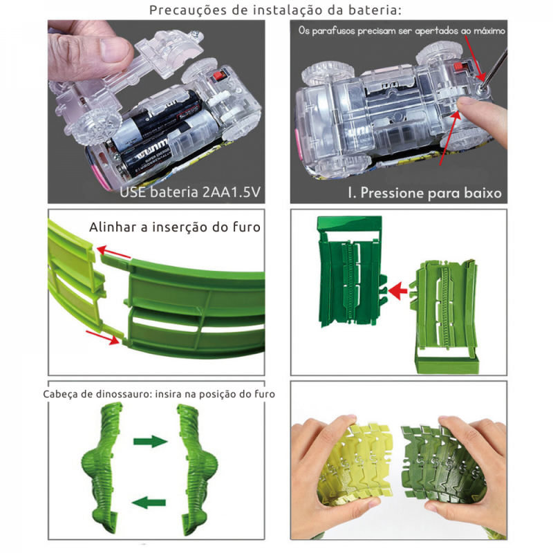 Pista De Montar Dino Turbo