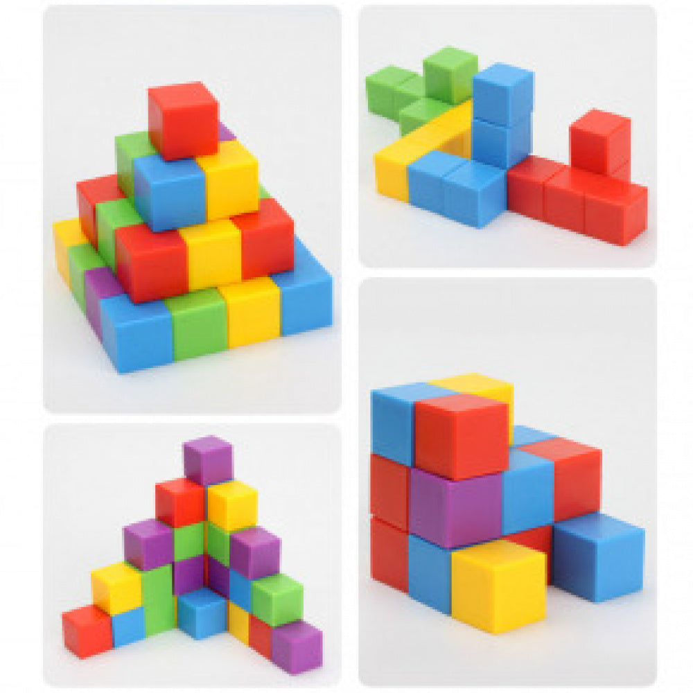 Jogo Quebra Cabeça Puzzle Blocos Coloridos De Montar
