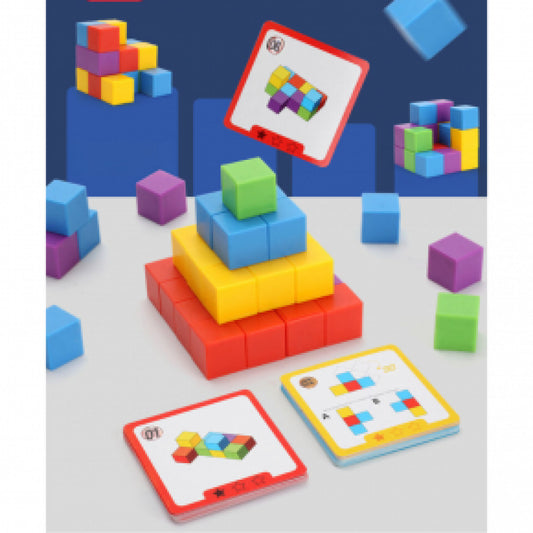 Jogo Quebra Cabeça Puzzle Blocos Coloridos De Montar