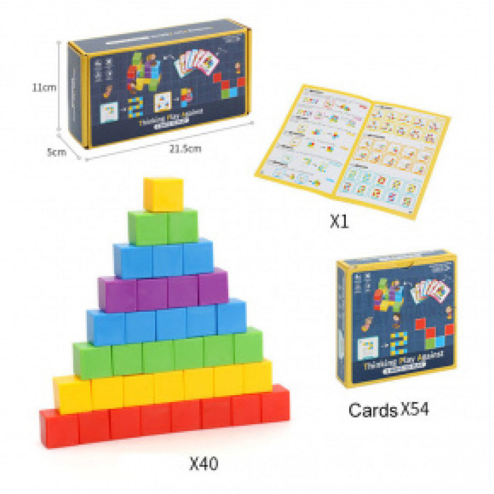 Jogo Quebra Cabeça Puzzle Blocos Coloridos De Montar