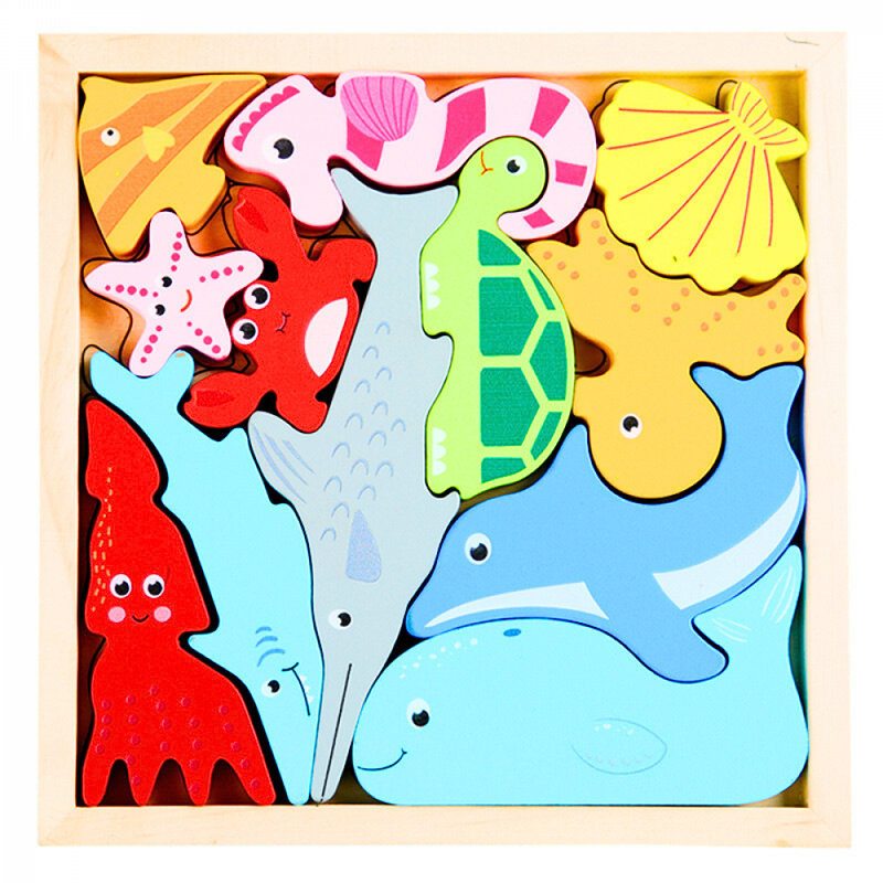 Quebra-Cabeça Montessori Quadro 3D