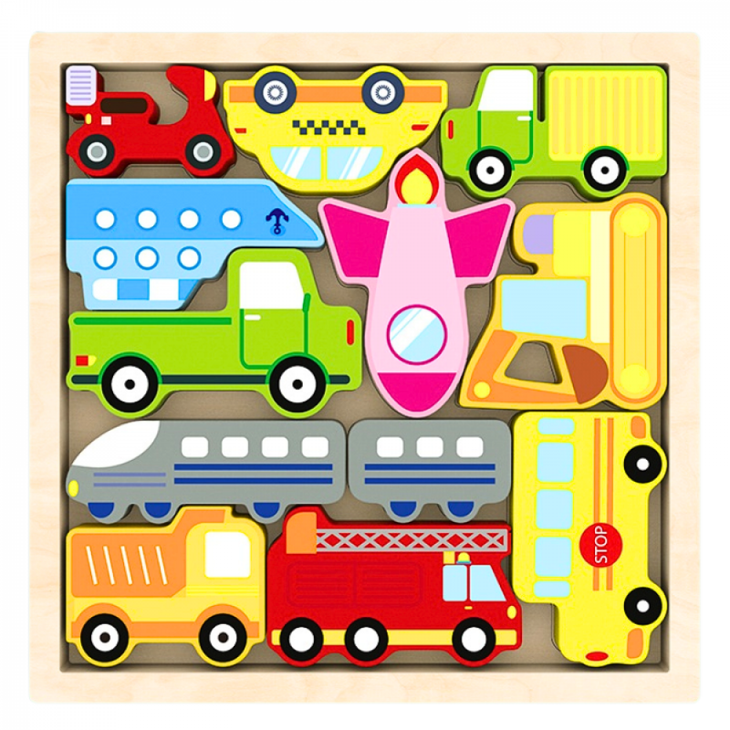 Quebra-Cabeça Montessori Quadro 3D