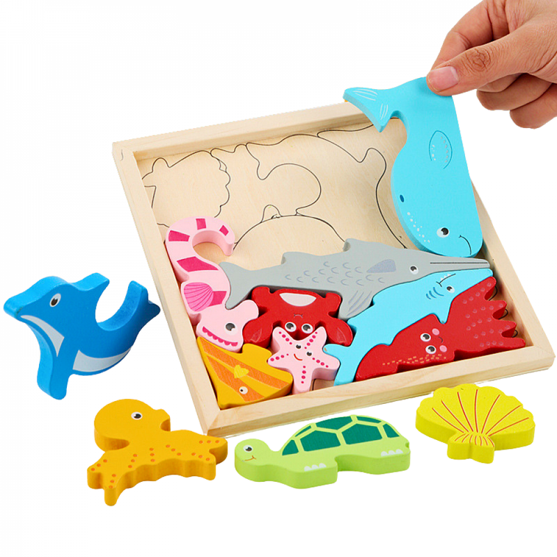 Quebra-Cabeça Montessori Quadro 3D