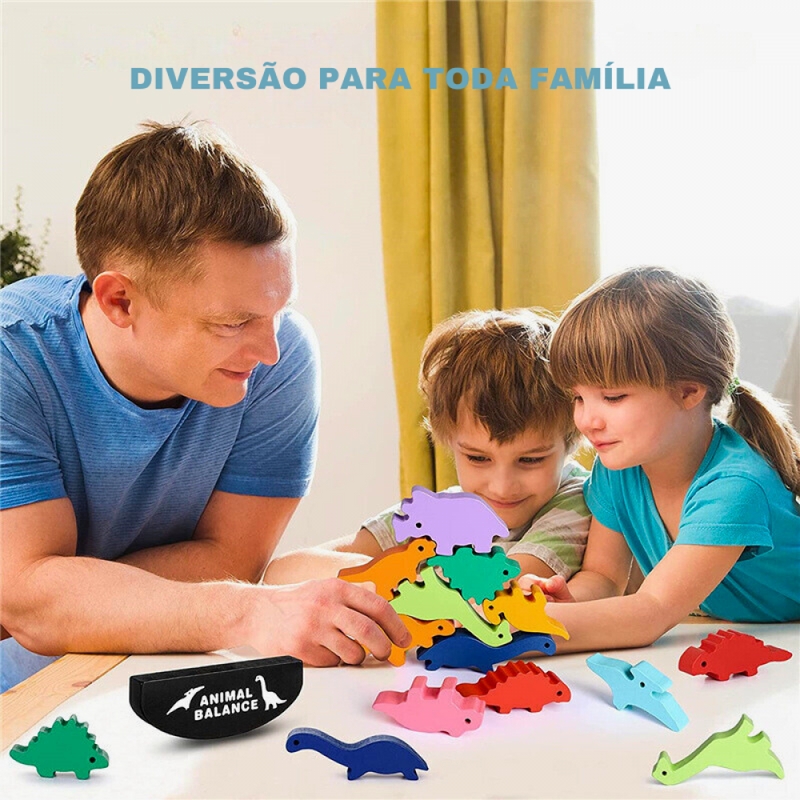 Quebra-cabeça Montessori Animais Equilibristas