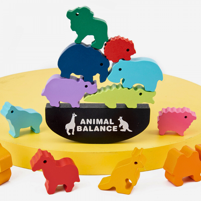 Quebra-cabeça Montessori Animais Equilibristas