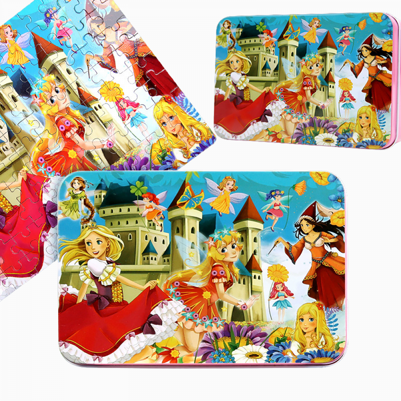 Quebra-Cabeça De Madeira Montessori Com 100 Peças