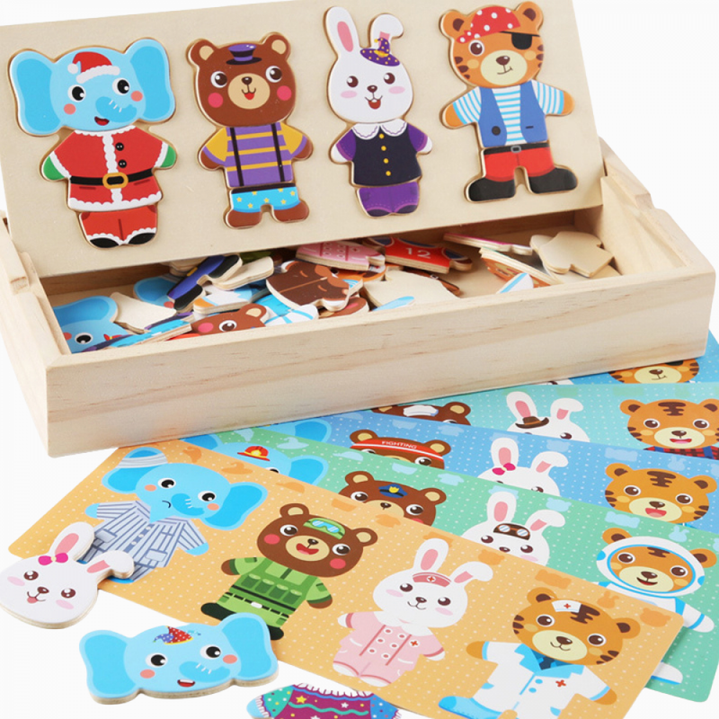 Quebra Cabeça Montessori Mix-Match