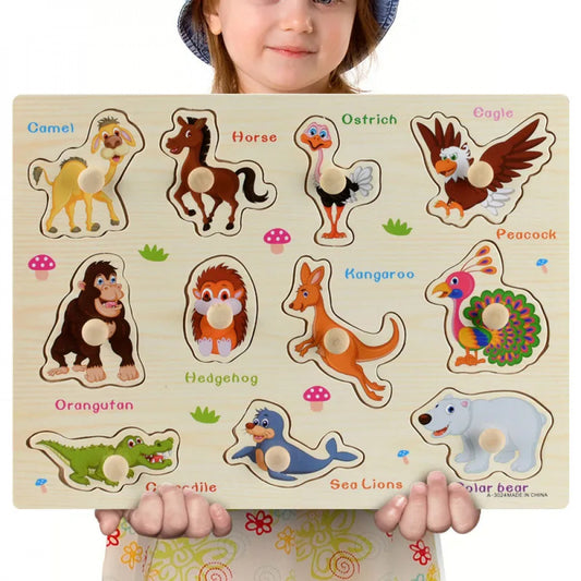 Quebra-Cabeça Montessori Animais