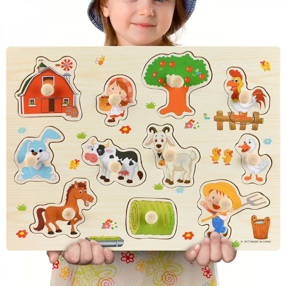 Quebra-Cabeça Montessori Animais