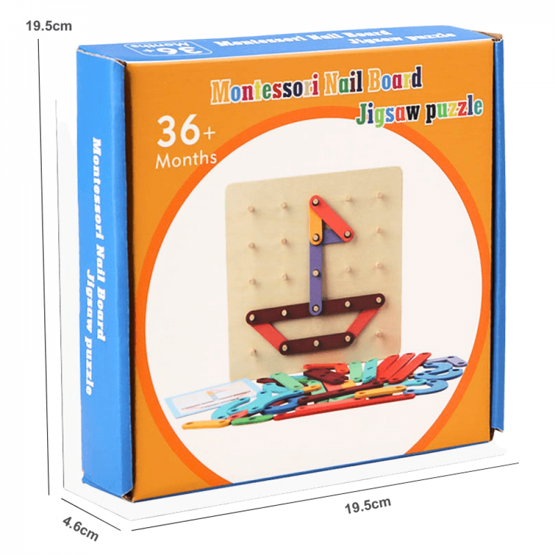 Jogo Montessori Quebra-Cabeça Forma Sprint