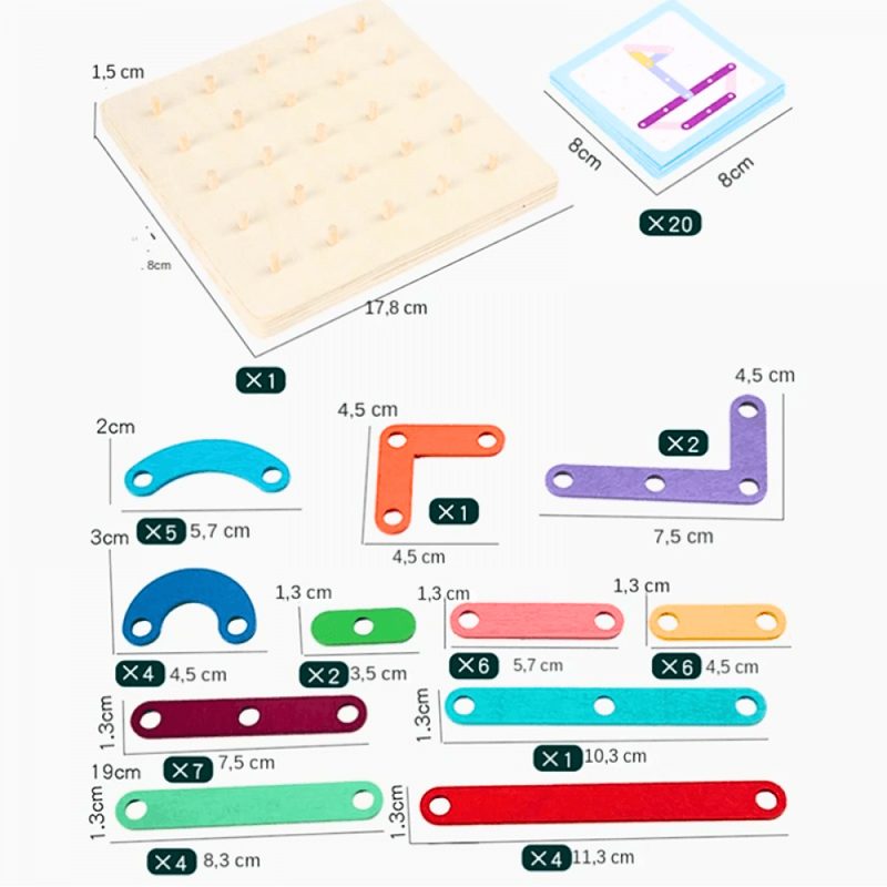 Jogo Montessori Quebra-Cabeça Forma Sprint