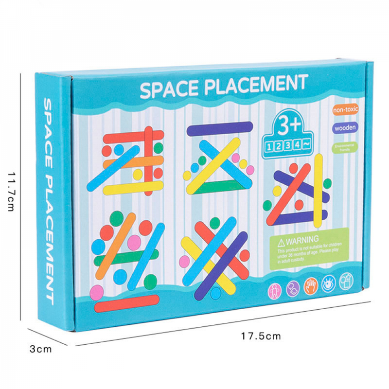 Jogo Quebra-Cabeça Montessori Challenge Varas e Discos