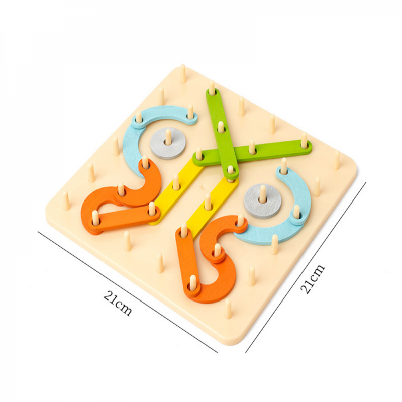 Jogo Quebra Cabeça Montessori Creative Board Construção Geométrica