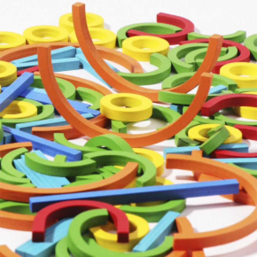 Jogo Quebra Cabeça Montessori SmartPlay Varas e Anéis