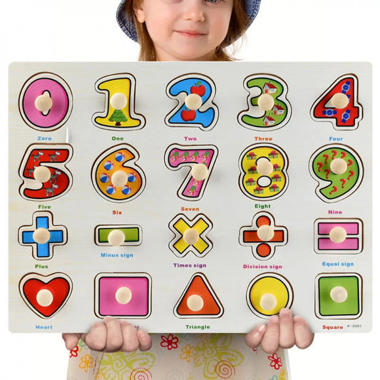 Quebra-Cabeça Montessori Números e Letras