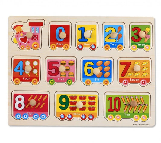 Quebra-Cabeça Montessori Números e Letras