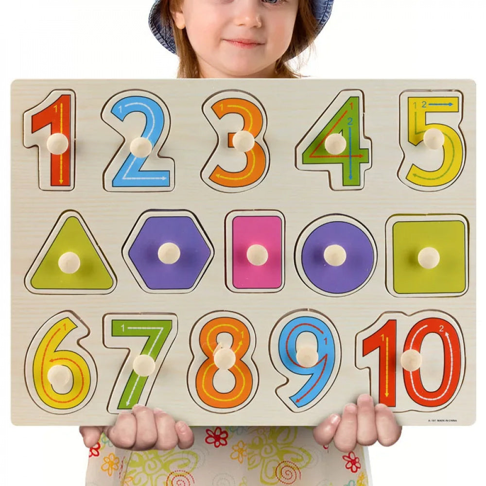 Quebra-Cabeça Montessori Números e Letras