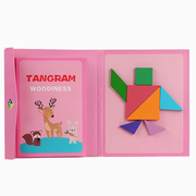 Tangram Livro Quebra-Cabeça 3D Magnético - 07 Peças