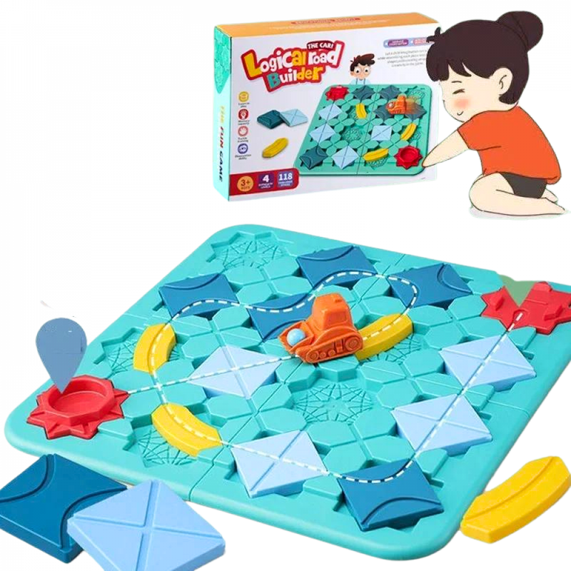 Quebra-Cabeça Tractor Route Construção De Estrada