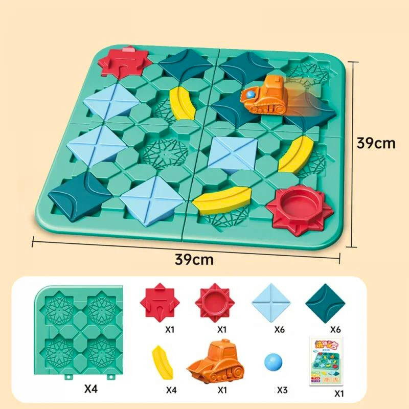 Quebra-Cabeça Tractor Route Construção De Estrada