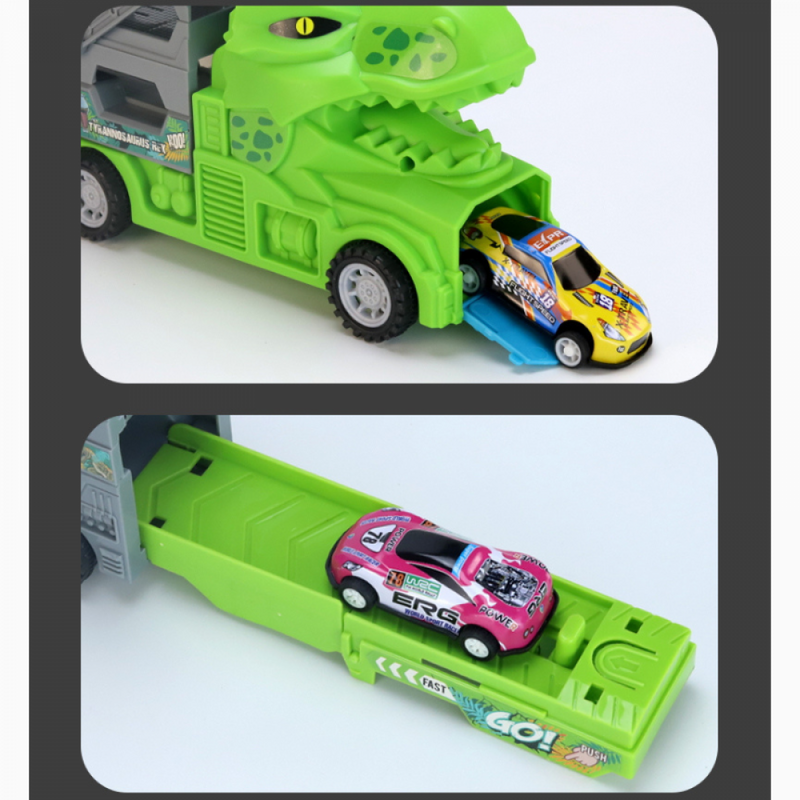 Kit Super Cegonha Tiranossauro-Rex Três Andar Com Pista Lançadora Lateral